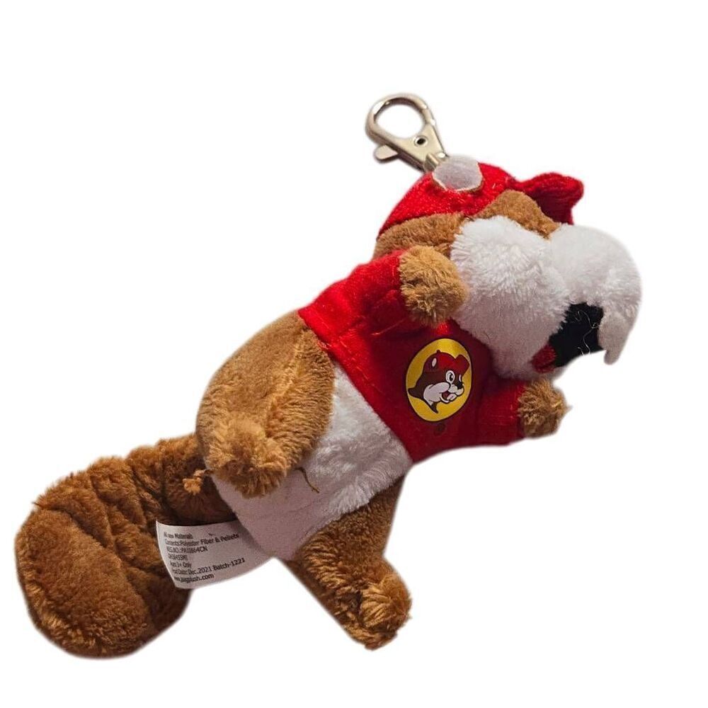 BUC-EE'S Beaver Plush Keychain Travel Center Logo Souvenir Gas Store